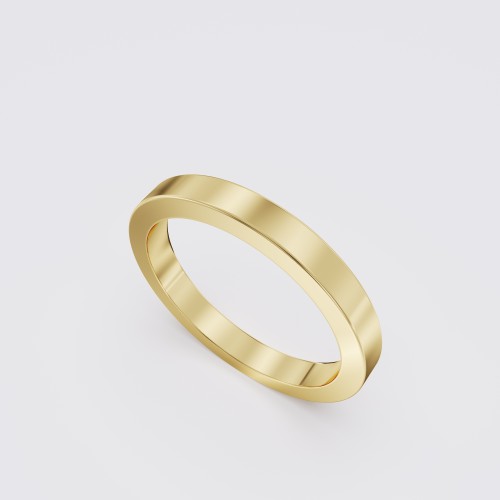 MODERN FLAT WEDDING BAND 2.5MM