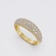 MODERN DOME DIAMOND PAVE RING 1.00ct