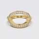 MODERN OPEN OVAL DIAMOND RING