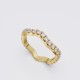 MODERN WAVE DIAMOND ETERNITY BAND 0.74ct