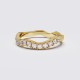 MODERN WAVE DIAMOND ETERNITY BAND 0.34ct