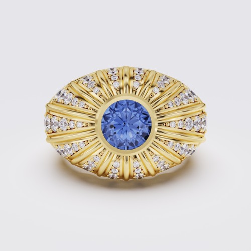 MODERN SUNBURST RING