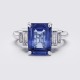 MODERN EMERALD CUT FIVE STONE RING