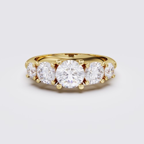 CLASSIC GRADUATED FIVE STONE 1.25CT