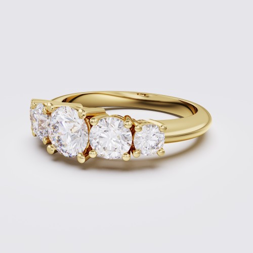 CLASSIC GRADUATED FIVE STONE 1.25CT