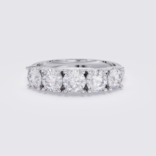 CLASSIC FIVE STONE BAND 1.00CT