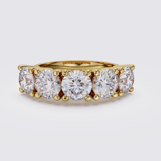 CLASSIC DIAMOND FIVE STONE 2.00CT