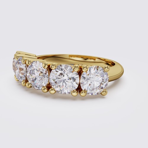 CLASSIC DIAMOND FIVE STONE 2.00CT