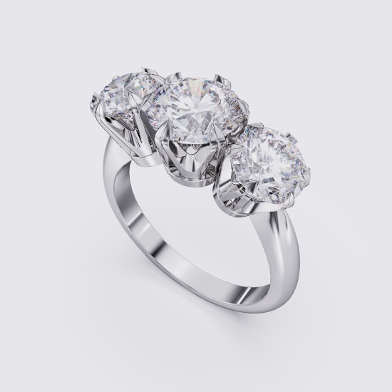 CLASSIC DIAMOND THREE STONE 2.20CT