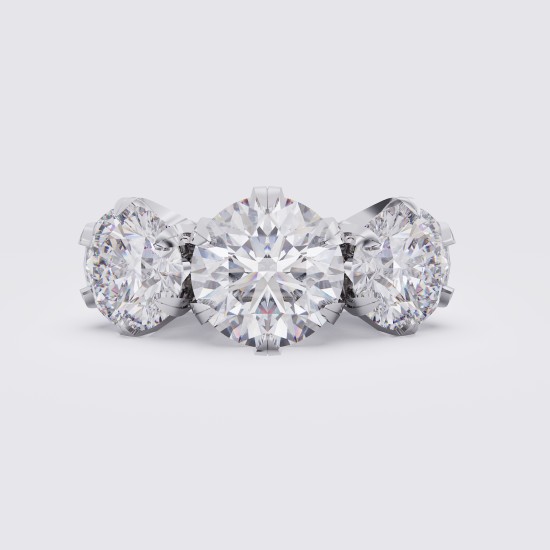 CLASSIC DIAMOND THREE STONE 3.50CT