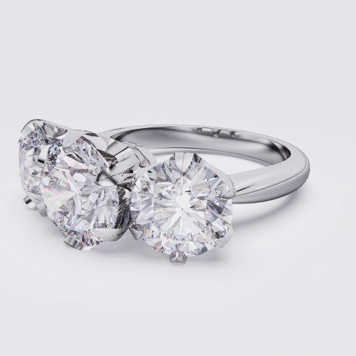 CLASSIC DIAMOND THREE STONE 3.50CT