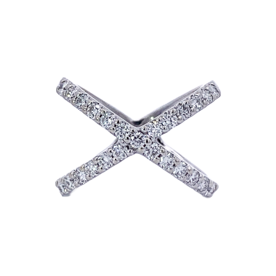 MODERN CROSSOVER DIAMOND RING