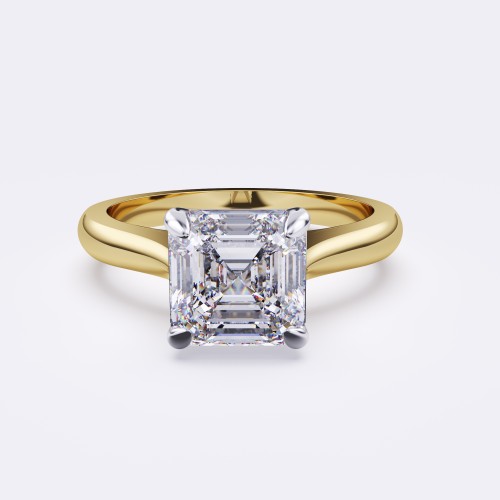 ROUND BAND CLASSIC ASSCHER SOLITAIRE