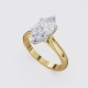 ROUND BAND CLASSIC MARQUISE SOLITAIRE