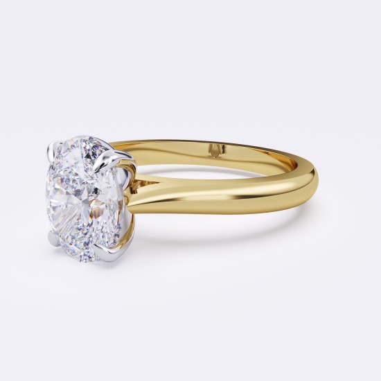 ROUND BAND CLASSIC OVAL SOLITAIRE