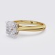 KNIFE-EDGE CLASSIC CUSHION SOLITAIRE