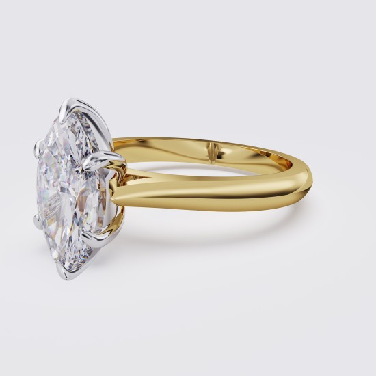 KNIFE-EDGE CLASSIC MARQUISE SOLITAIRE