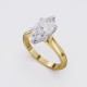 KNIFE-EDGE CLASSIC MARQUISE SOLITAIRE