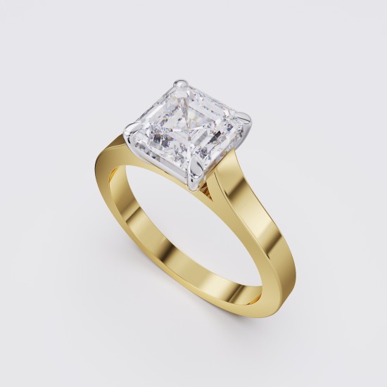 SQUARE-EDGE CLASSIC ASSCHER SOLITAIRE