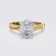 SQUARE-EDGE CLASSIC OVAL SOLITAIRE