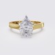 SQUARE-EDGE CLASSIC PEAR SOLITAIRE