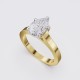 SQUARE-EDGE CLASSIC PEAR SOLITAIRE