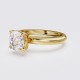 ROUND BAND MODERN CUSHION SOLITAIRE