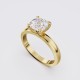 ROUND BAND MODERN CUSHION SOLITAIRE