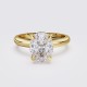 ROUND BAND MODERN OVAL SOLITAIRE