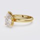 ROUND BAND MODERN PEAR SOLITAIRE