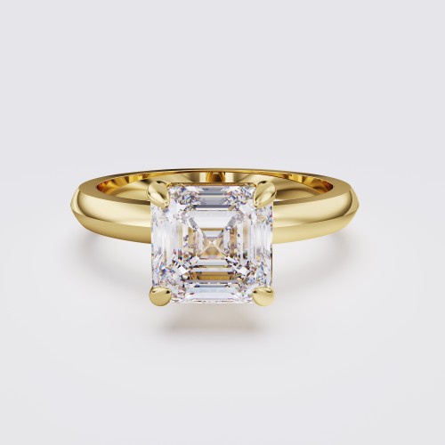 KNIFE-EDGE MODERN ASSCHER SOLITAIRE