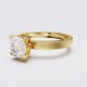 SQUARE EDGE MODERN CUSHION SOLITAIRE