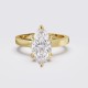 SQUARE EDGE MODERN MARQUISE SOLITAIRE