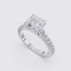 DIAMOND BAND ASSCHER SOLITAIRE