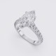 DIAMOND BAND MARQUISE SOLITAIRE