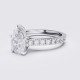 DIAMOND BAND PEAR SOLITAIRE